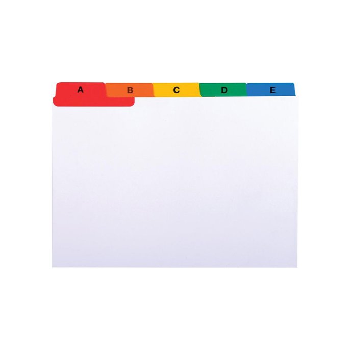 Tabkaart Exacompta 148 x 117 mm A6 wit Tabkaart Exacompta 148 x 117 mm A6 wit