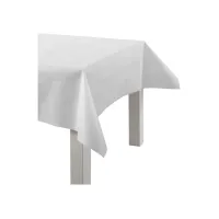 Happy Moments Tafelkleed van imitatiestof wit b: 125 cm 70 g/m2 (rol 10 meter) Happy Moments Tafelkleed van imitatiestof wit b: 125 cm 70 g/m2 (rol 10 meter)