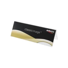 Tafelnaambord A4 gevouwen transparant