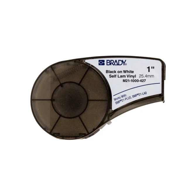 Brady Brady M21-1000-427 tape gelamineerde vinyl zwart op wit 25.4 mm x 4.30 m (origineel) Brady Brady M21-1000-427 tape gelamineerde vinyl zwart op wit 25.4 mm x 4.30 m (origineel)