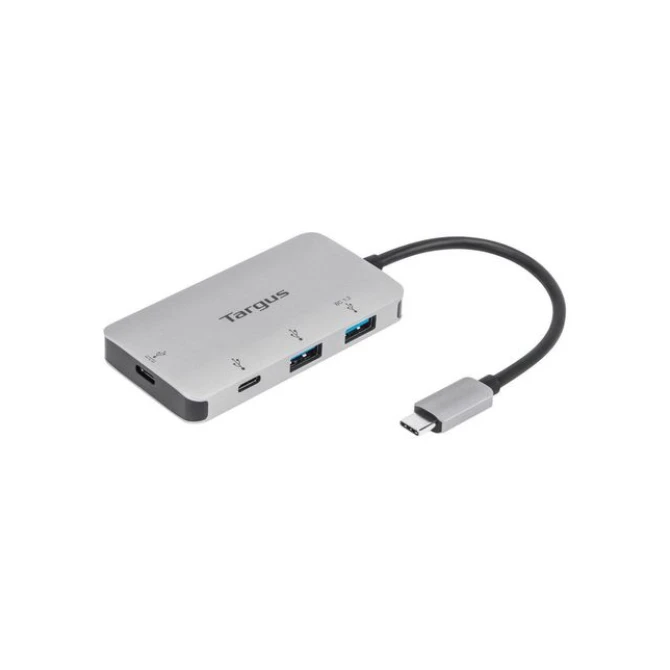 Targus USB-C Multi-Port Hub met 2x USB-A en 2x USB-C Zilver Targus USB-C Multi-Port Hub met 2x USB-A en 2x USB-C Zilver