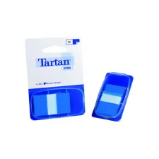 Tartan Index Tabs 25 x 43 mm Blauw (pak 50 vel) Tartan Index Tabs 25 x 43 mm Blauw (pak 50 vel)