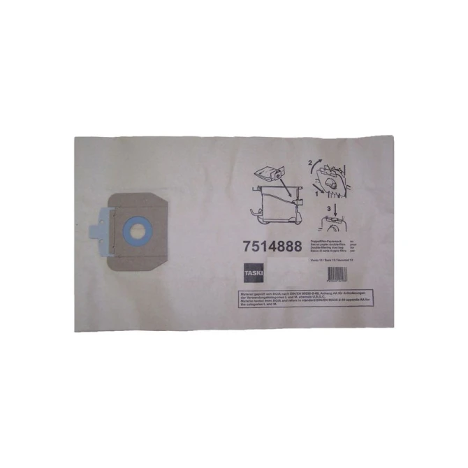 Taski Stofzuigerzak papier voor Vento 15 beige (pak 10 stuks)