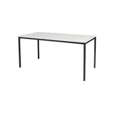 Tavolo Tafel 160 x 80 cm Wit Zwart Tavolo Tafel 160 x 80 cm Wit Zwart