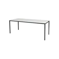 Tavolo Tafel 200 x 80 cm Grijs Zwart Tavolo Tafel 200 x 80 cm Grijs Zwart