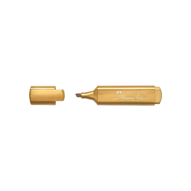 Tekstmarker FC metallic goud