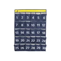 Telefoon-opbergsysteem school 30 vakken 79x60cm blauw