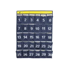 Telefoon-opbergsysteem school 30 vakken 79x60cm blauw