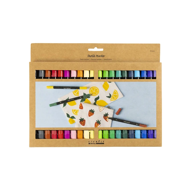 Textielstift 2.3+3.6mm standaard kl/pk20 Textielstift 2.3+3.6mm standaard kl/pk20