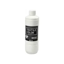 Creotime Textielverf basic wit/fl500ml (fles 500 milliliter)