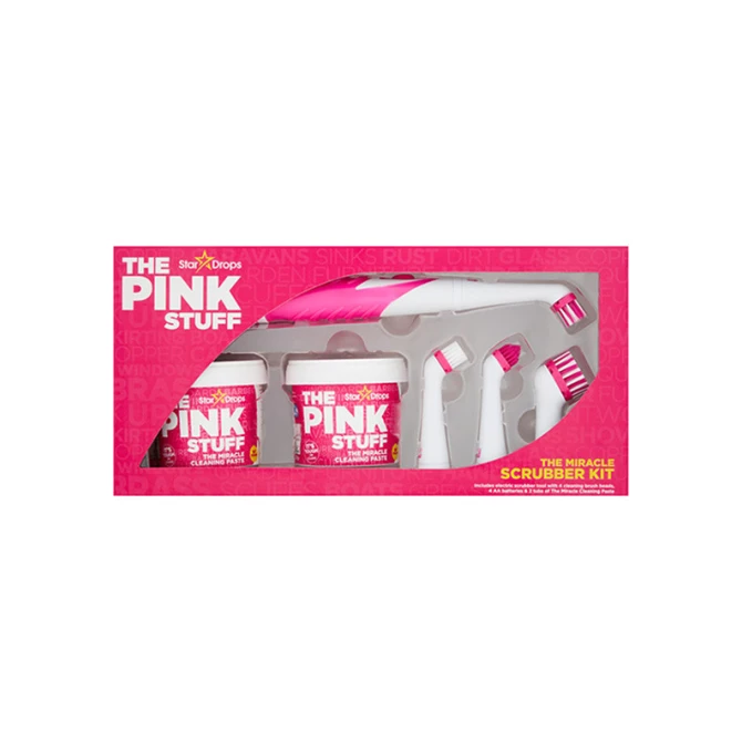 The Pink Stuff The Pink Stuff Miracle Scrubber kit (Inclusief 2x Reinigingspasta)