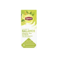 LIPTON Feel Good Selection Groene Thee Citroen (6x25 stuks) LIPTON Feel Good Selection Groene Thee Citroen (6x25 stuks)