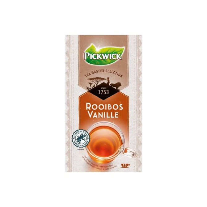 PICKWICK Tea Master Selection Rooibos Vanilla (doos 4 x 25 stuks) PICKWICK Tea Master Selection Rooibos Vanilla (doos 4 x 25 stuks)