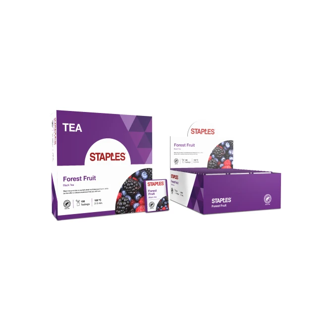Staples Forest Fruit Thee (1 pak x 100 stuks) Staples Forest Fruit Thee (1 pak x 100 stuks)
