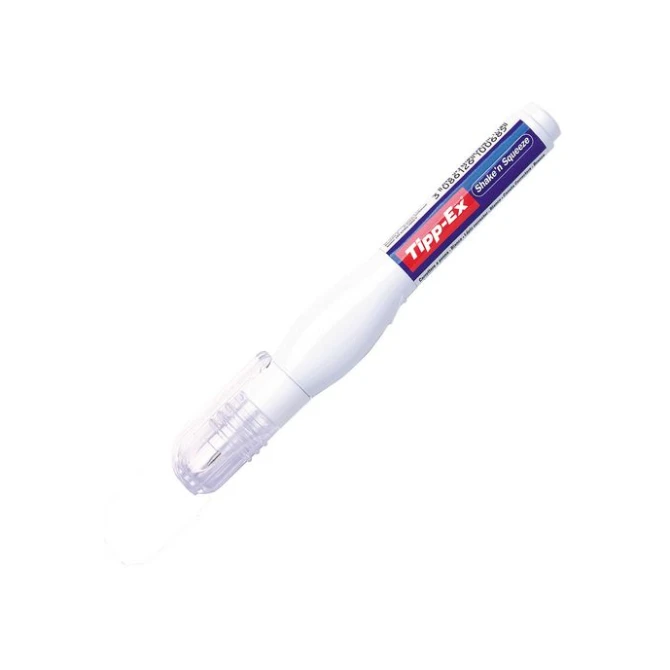 Tipp-Ex Shake n Squeeze correctiepen 8ml fijne metalen punt (doos 10 stuks) Tipp-Ex Shake n Squeeze correctiepen 8ml fijne metalen punt (doos 10 stuks)