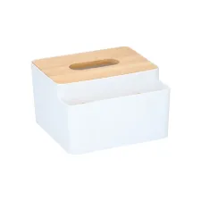 Alpina Tissuebox 33 x 19 x 32 cm Hout Wit