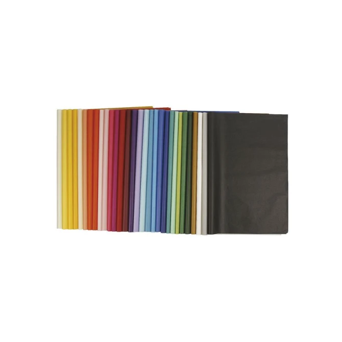 Creotime Tissuepapier 50 x 70 cm. 14 gr. divers kleuren assortiment. pak 300 vellen (pak 300 stuks)