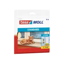 TESA Tochtstrip moll stand i-prof 9mmx6m wit TESA Tochtstrip moll stand i-prof 9mmx6m wit