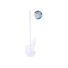 Toiletborstel met randreiniger PP 37 cm Wit Toiletborstel met randreiniger PP 37 cm Wit