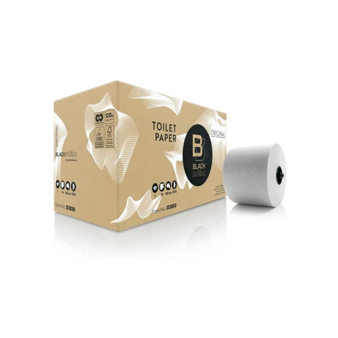 BlackSatino Original Systeemtoiletrollen 2L 100 m Wit (pak 24 stuks) BlackSatino Original Systeemtoiletrollen 2L 100 m Wit (pak 24 stuks)