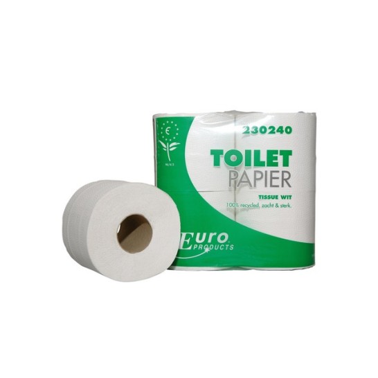 Toiletpapier Euro 2L 400v wit/ds10x4rol