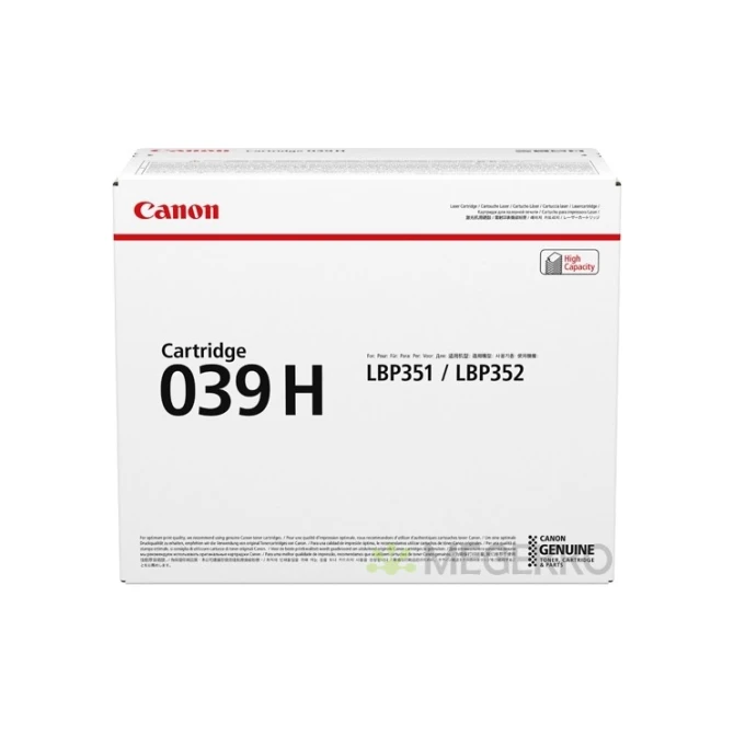 Toner Canon CRG039 H 039H 25K zwart