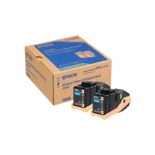 EPSON S050608 toner cyaan dubbelpak (origineel) EPSON S050608 toner cyaan dubbelpak (origineel)