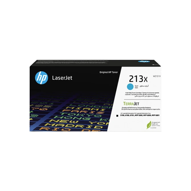 HP 213X (W2131X) toner cyaan hoge capaciteit (origineel)