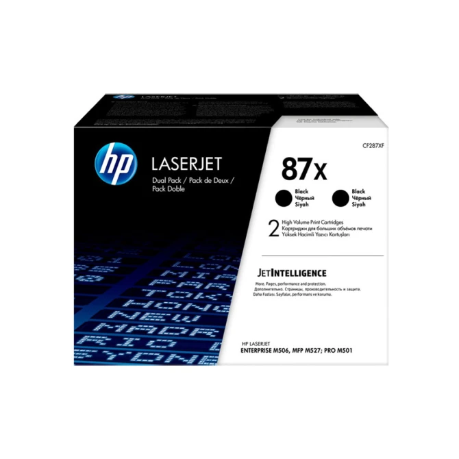 HP 87X (CF287XD) dubbelpak zwart hoge capaciteit (origineel)