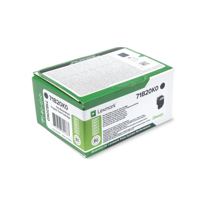 LEXMARK 71B20K0 toner zwart (origineel)