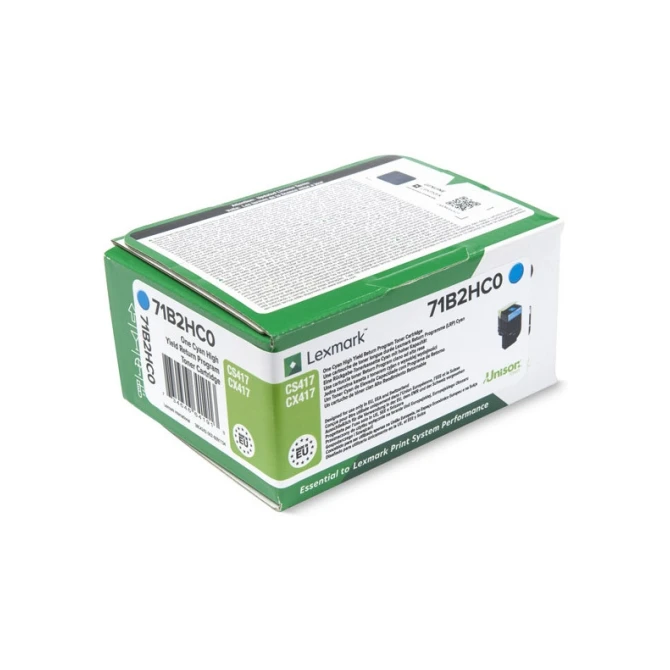 LEXMARK 71B2HC0 toner cyaan hoge capaciteit (origineel)