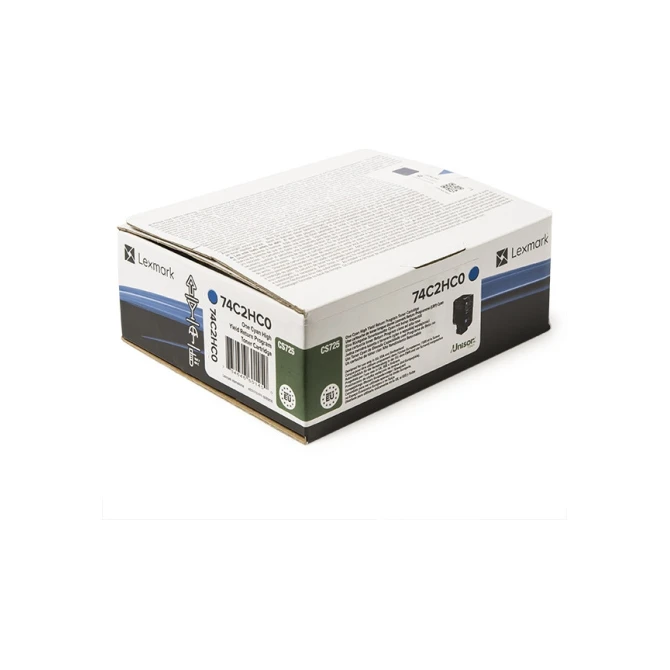 LEXMARK 74C2HC0 toner cyaan extra hoge capaciteit (origineel)