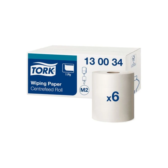 TORK Advanced Centerfeed Multirol met huls 1-Laag Wit (doos 6 rollen) TORK Advanced Centerfeed Multirol met huls 1-Laag Wit (doos 6 rollen)