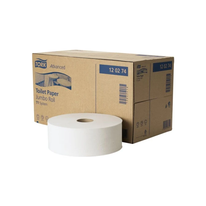TORK Advanced Jumbo Toiletpapier T1 2-laags 1800 vel Wit (pak 6 rollen) TORK Advanced Jumbo Toiletpapier T1 2-laags 1800 vel Wit (pak 6 rollen)