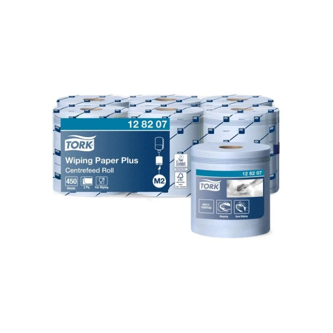 TORK Advanced M2 Centerfeedrol Poetsdoekrol 2-laags 157 m Blauw (pak 6 x 450 vel)