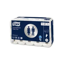 TORK Advanced Traditioneel T4 Toiletpapier 400 vel 48 m Wit (pak 30 rollen) TORK Advanced Traditioneel T4 Toiletpapier 400 vel 48 m Wit (pak 30 rollen)
