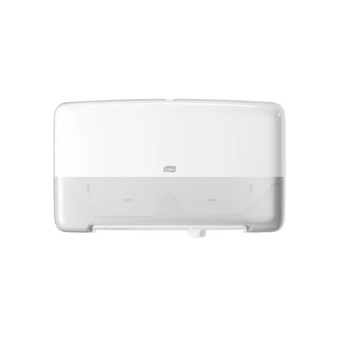 TORK Elevation Twin Mini Jumbo T2 Toiletpapierdispenser Kunststof Wit TORK Elevation Twin Mini Jumbo T2 Toiletpapierdispenser Kunststof Wit