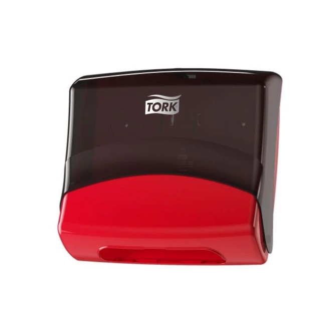 Tork Performance Papieren Handdoekjes Dispenser. Plastic. Rood