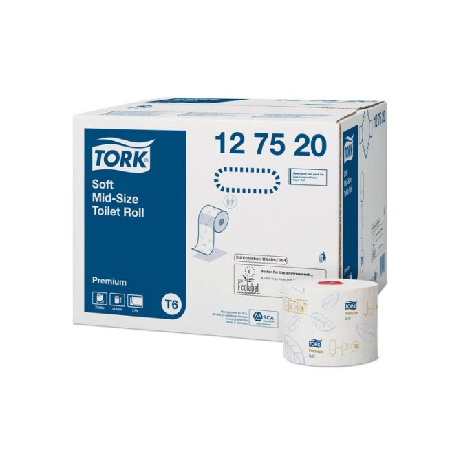TORK Premium Compact T6 Toiletpapier 2-laags Wit (pak 27 x 90 meter)