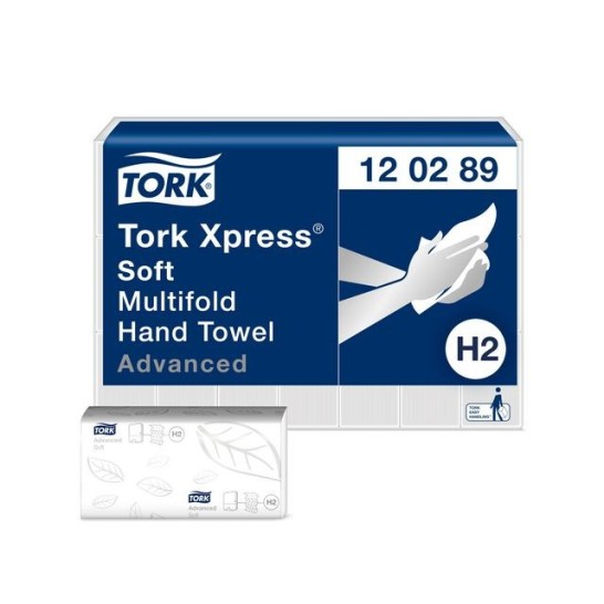 Tork Premium Papieren Handdoeken Carry Pack. Interfold. 2-laags. 25.5 x 21.2 cm. Wit (doos 21 x 180 vel)