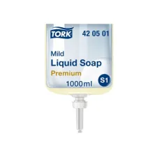 TORK Premium Vloeibare Zeep Mild lichtgeel (fles 1 liter) TORK Premium Vloeibare Zeep Mild lichtgeel (fles 1 liter)