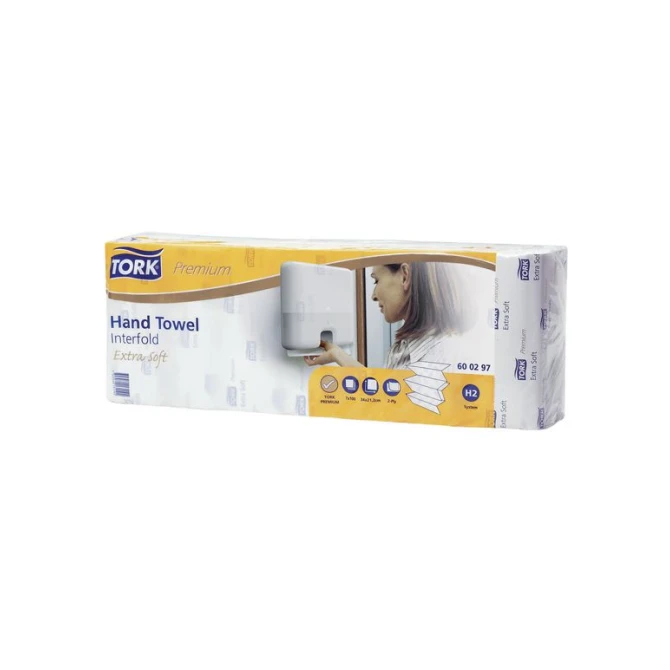 TORK Premium Xpress® Stop Papieren Handdoeken Interfold H2 2-laags 212 cm Wit (krimp 700 stuks) TORK Premium Xpress® Stop Papieren Handdoeken Interfold H2 2-laags 212 cm Wit (krimp 700 stuks)
