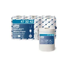TORK Reflex™ Centerfeed M4 Poetsdoekrol 1--Laag Wit (pak 6 rollen) TORK Reflex™ Centerfeed M4 Poetsdoekrol 1--Laag Wit (pak 6 rollen)