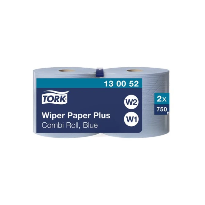 TORK W1 Papieren Handdoekrol 750 vellen Blauw (pak 2 stuks) TORK W1 Papieren Handdoekrol 750 vellen Blauw (pak 2 stuks)