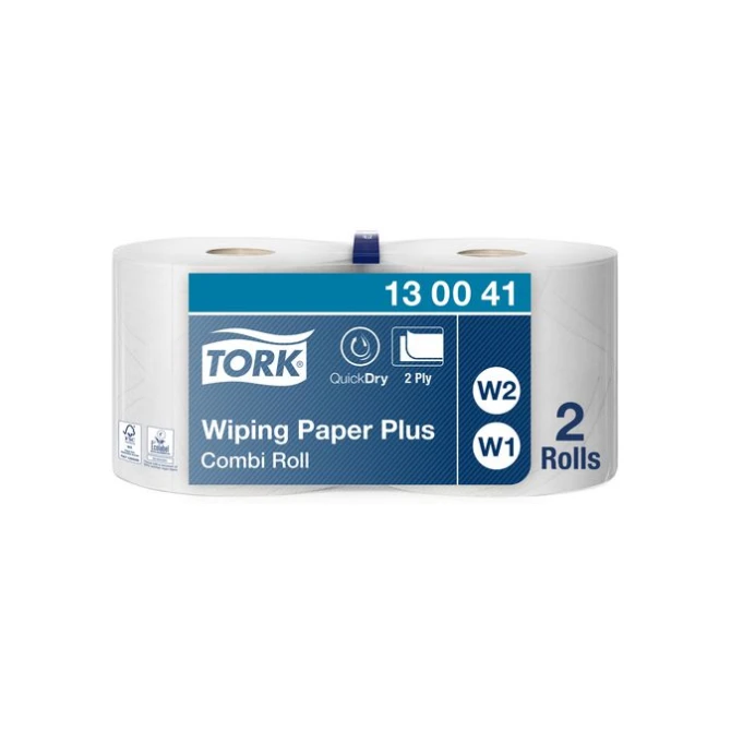 TORK Wiper 420 Combi Roll 235 cm x 255 m 2 laags Performance (pak 2 x 255 meter) TORK Wiper 420 Combi Roll 235 cm x 255 m 2 laags Performance (pak 2 x 255 meter)