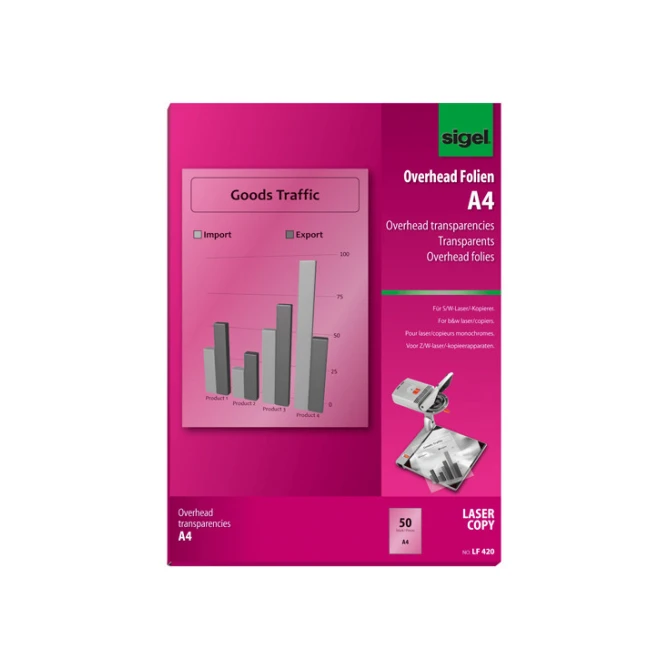 Sigel Transparant laser zwart-wit/pk50v