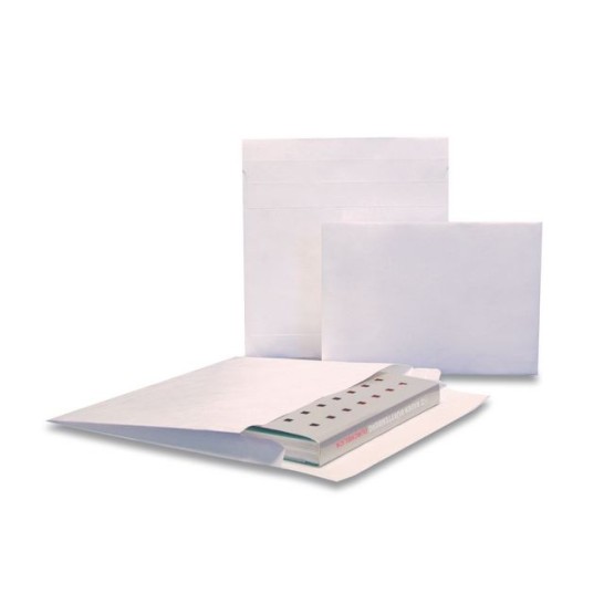 Tyvek® Uitvouwbare Akte Envelop 353 x 254 x 38 mm Kraftpapier 55 g/m² Wit (doos 100 stuks)