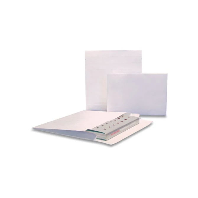 Tyvek® Uitvouwbare Akte Envelop 353 x 254 x 38 mm Kraftpapier 55 g/m² Wit (doos 100 stuks)