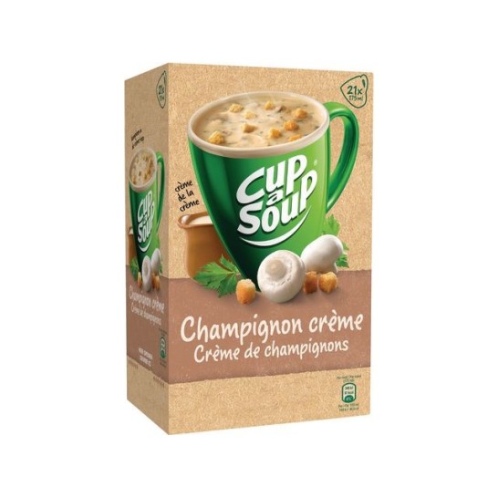 UNOX Cup-a-Soup Champignon Crème Soep 175 ml (pak 21 stuks)