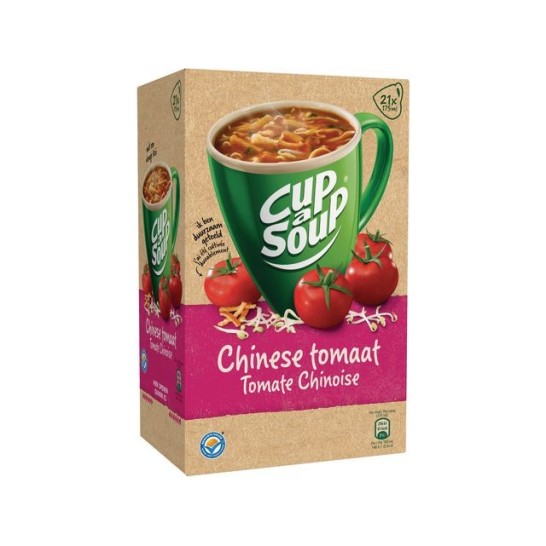 UNOX Cup-a-Soup Chinese Tomaat Soep 175 ml (pak 21 stuks)